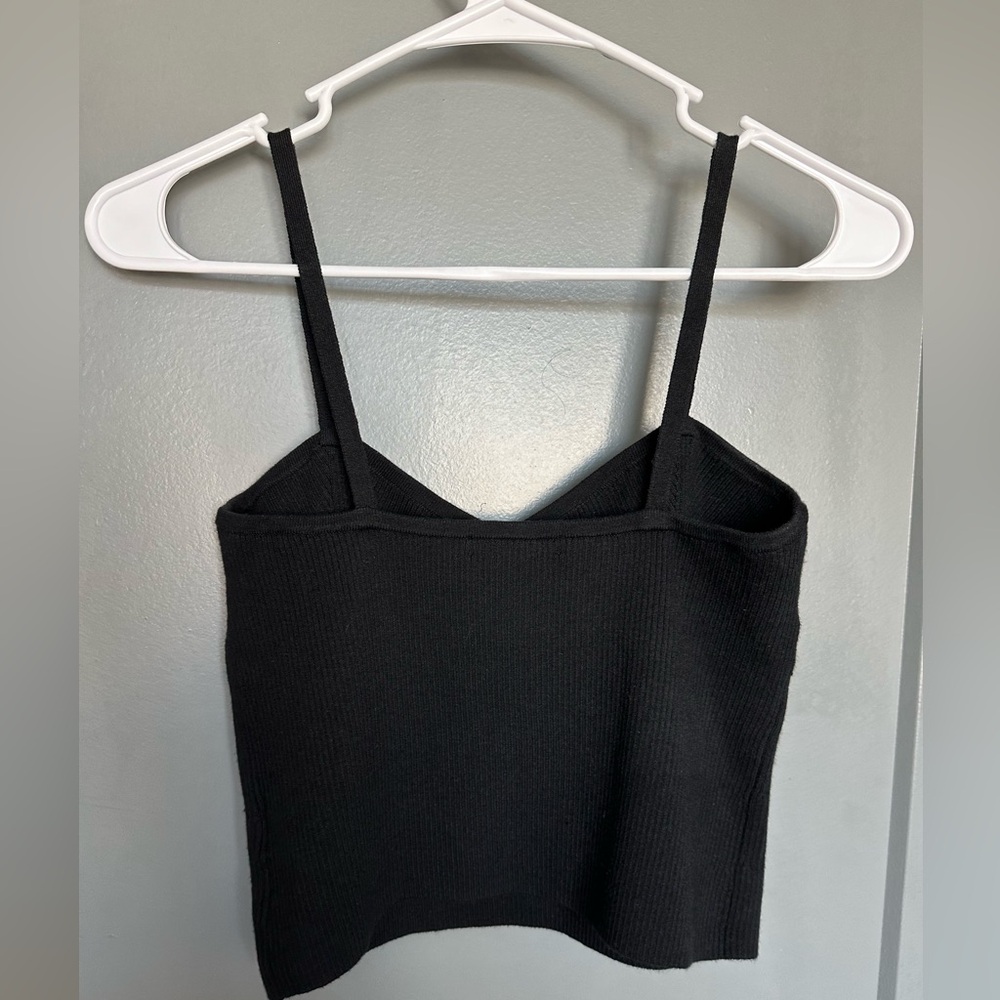Madewell Corset-Detail Crop Sweater Tank - Picture 3 of 5